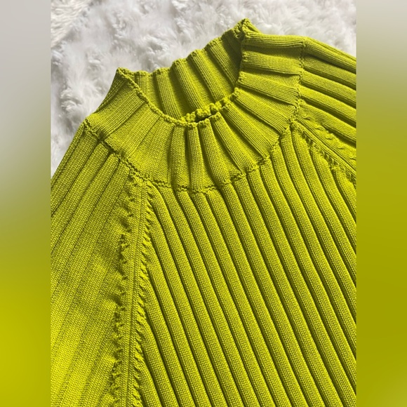 Hanifa Vibrant Green Long Sleeve Dress - Picture 4 of 5